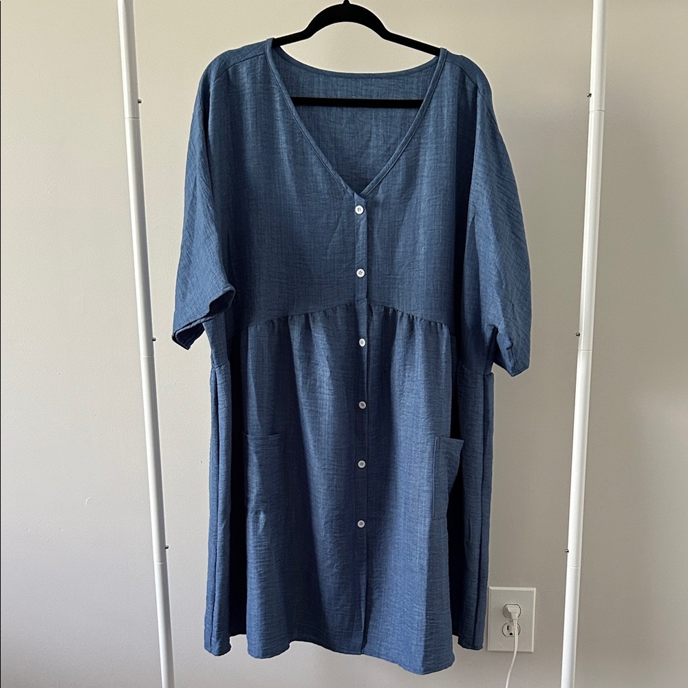 SHEIN Curve Blue Garment